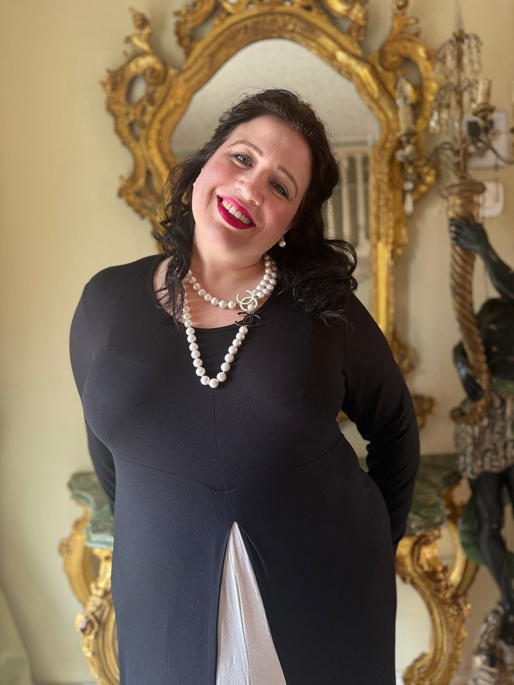 Camicia Donna Manica Lunga Bicolore Helen