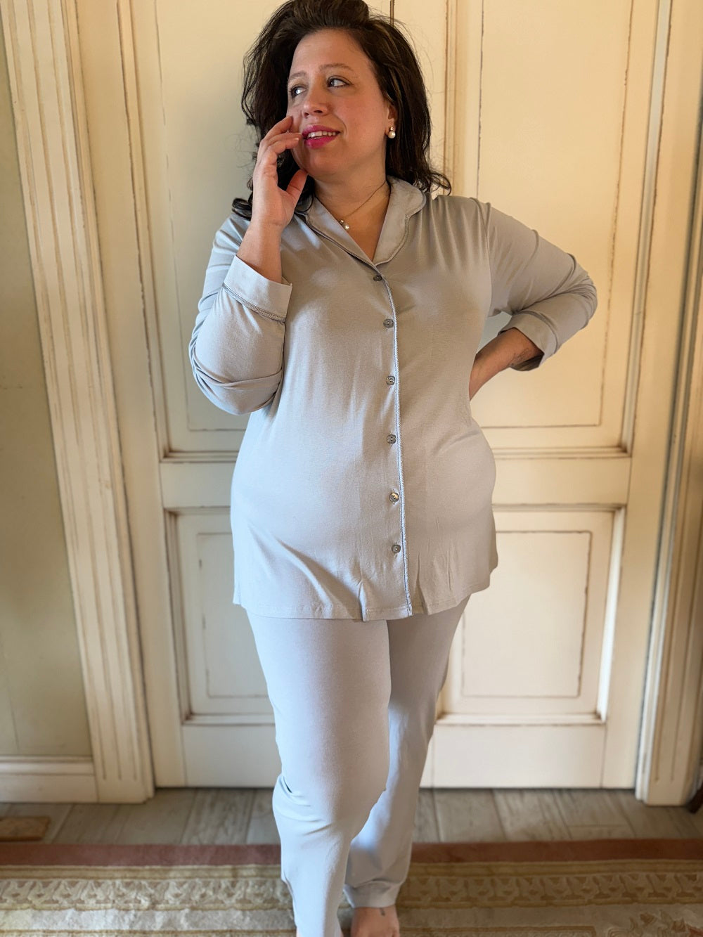 Pigiama Donna Manica Lunga  9074