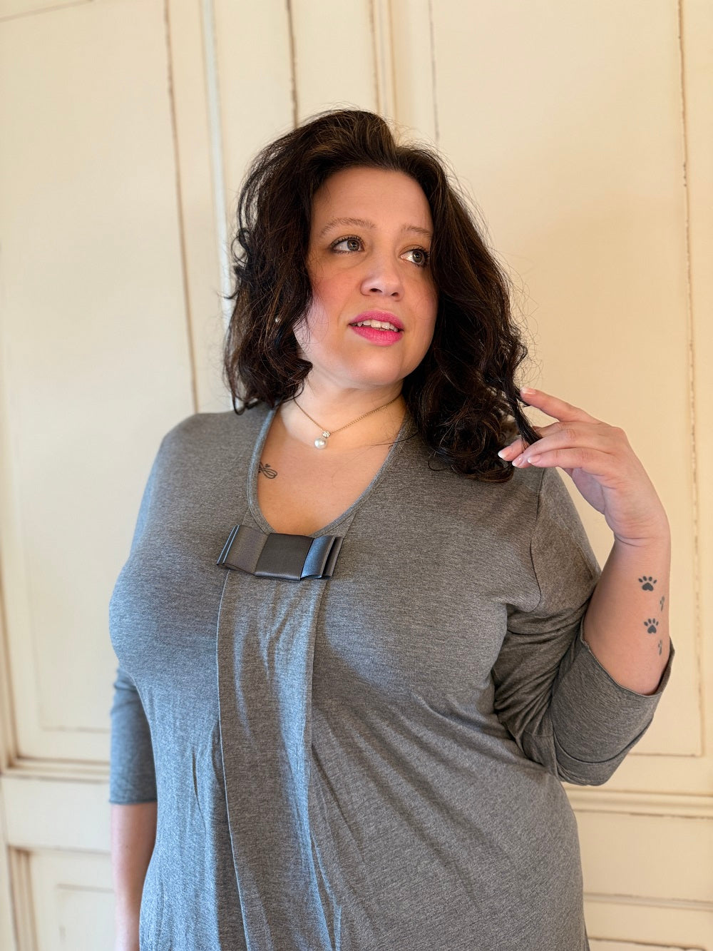 Camicia Donna Manica Lunga Modal Raso