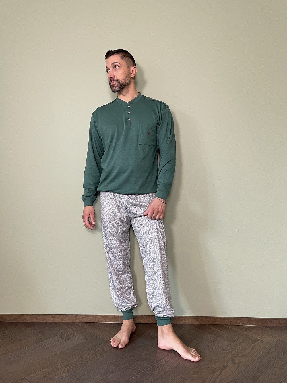 Pigiama Uomo Manica Lunga Interlock 6817