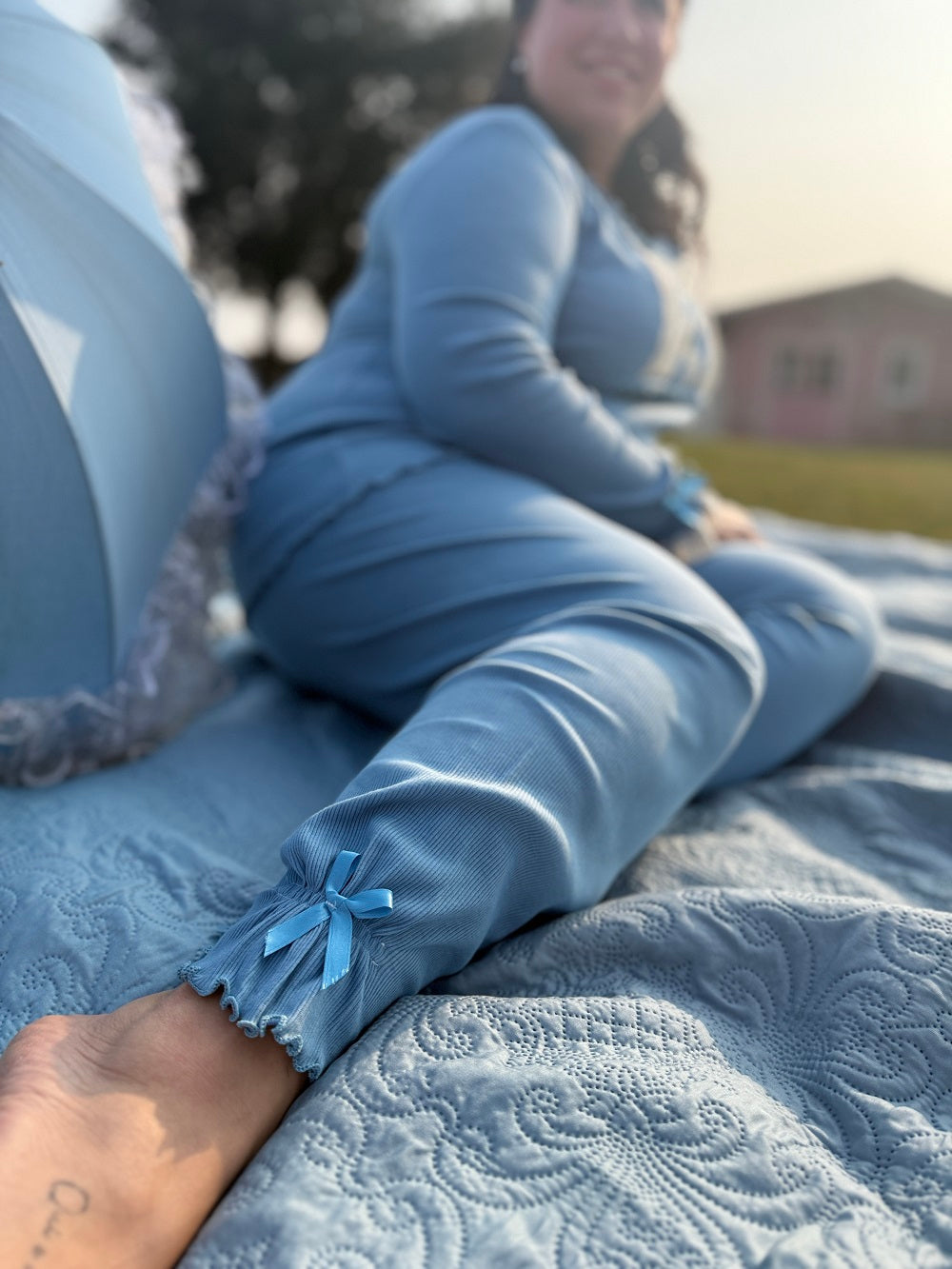 Pigiama Donna Manica Lunga Valencienne