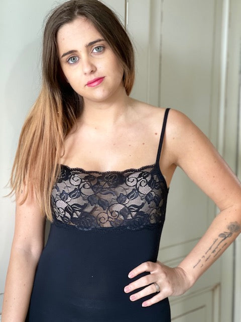 Canotta Donna Spalla Stretta Pizzone