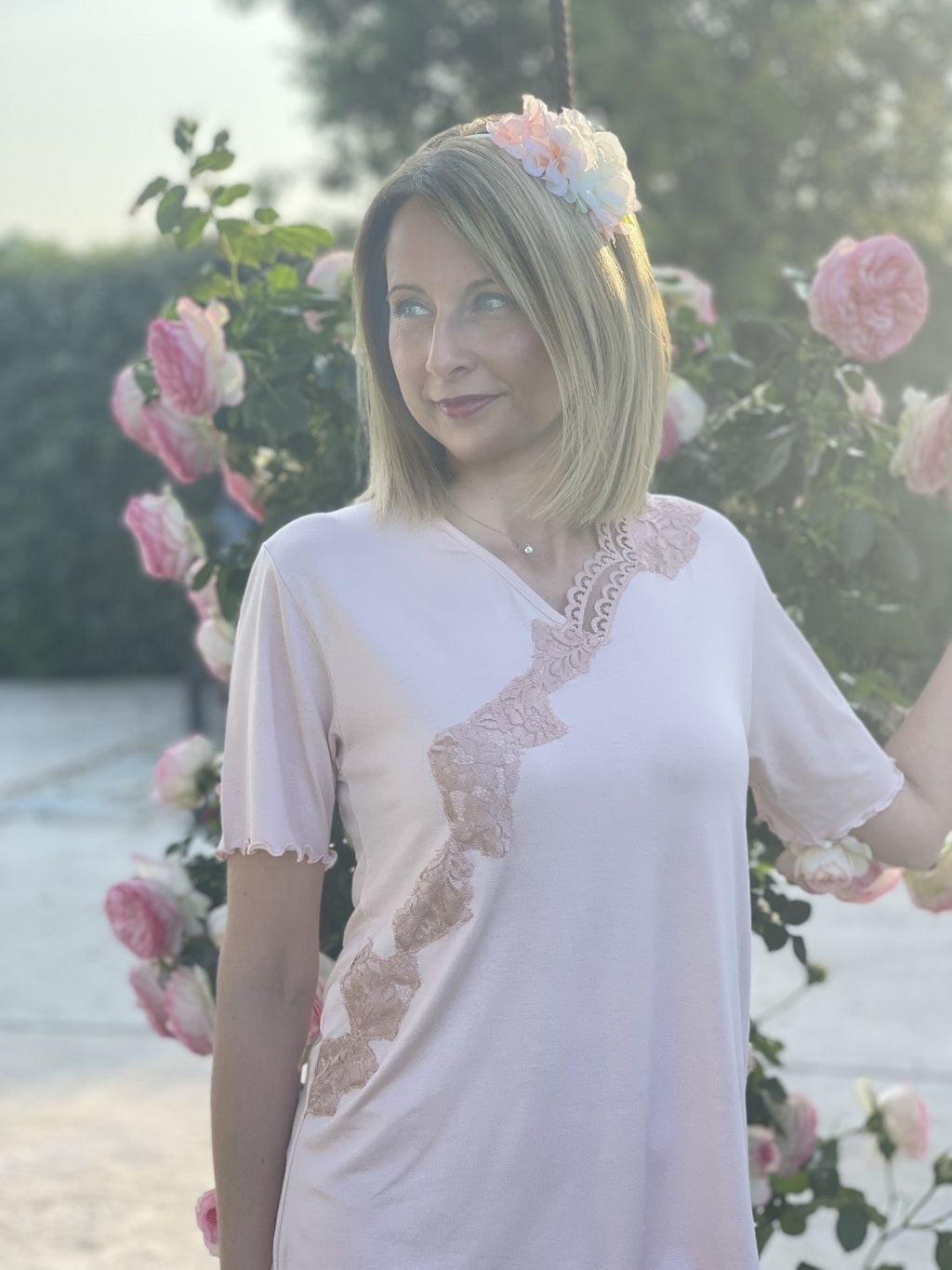 Pigiama Olivia Manica Corta