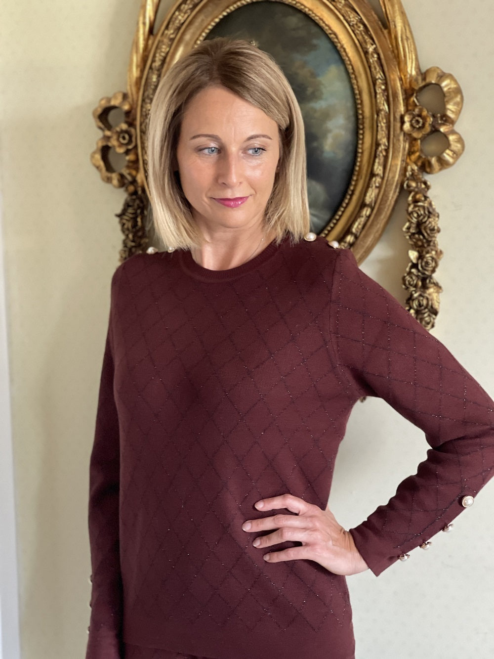 Tuta Home Rombi Lurex