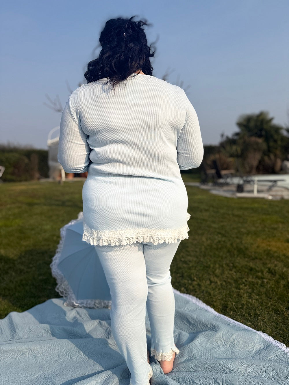 Pigiama Donna  Manica Lunga  Parigi