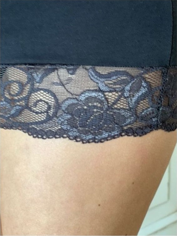 Canotta Donna Spalla Sottile Pizzo Fondo