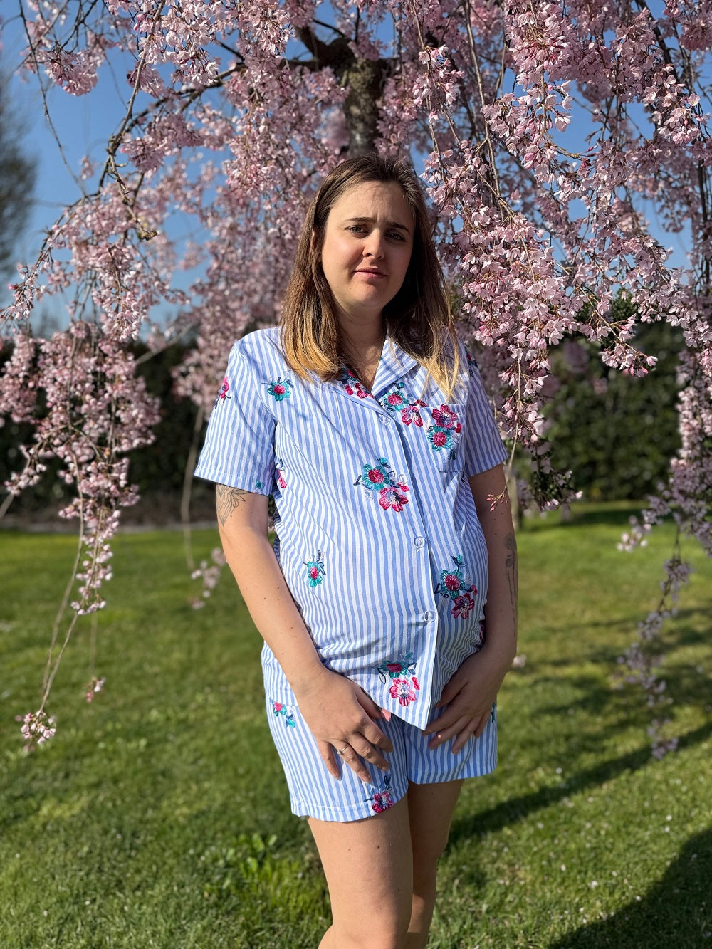 Pigiama Donna Corto Tutto Aperto Kamil