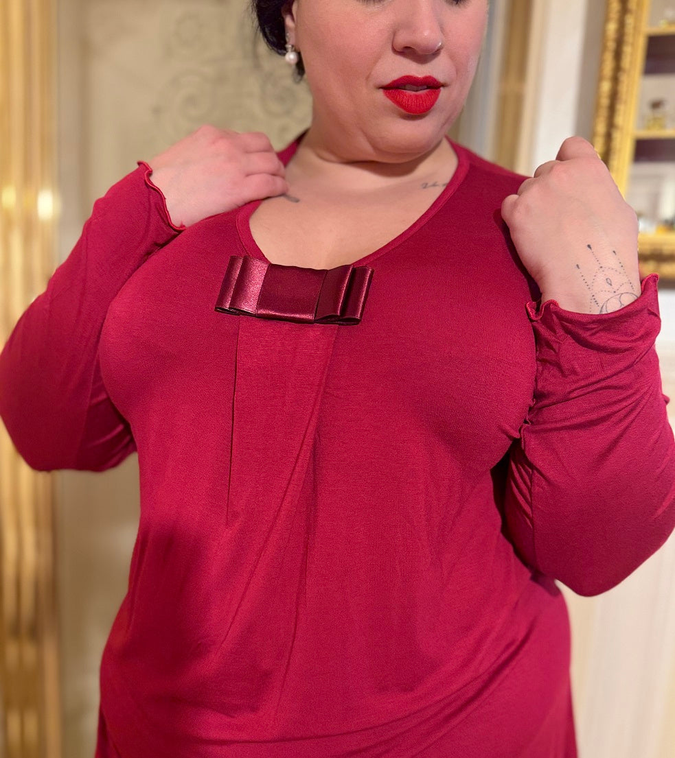 Camicia Donna Manica Lunga Modal Raso