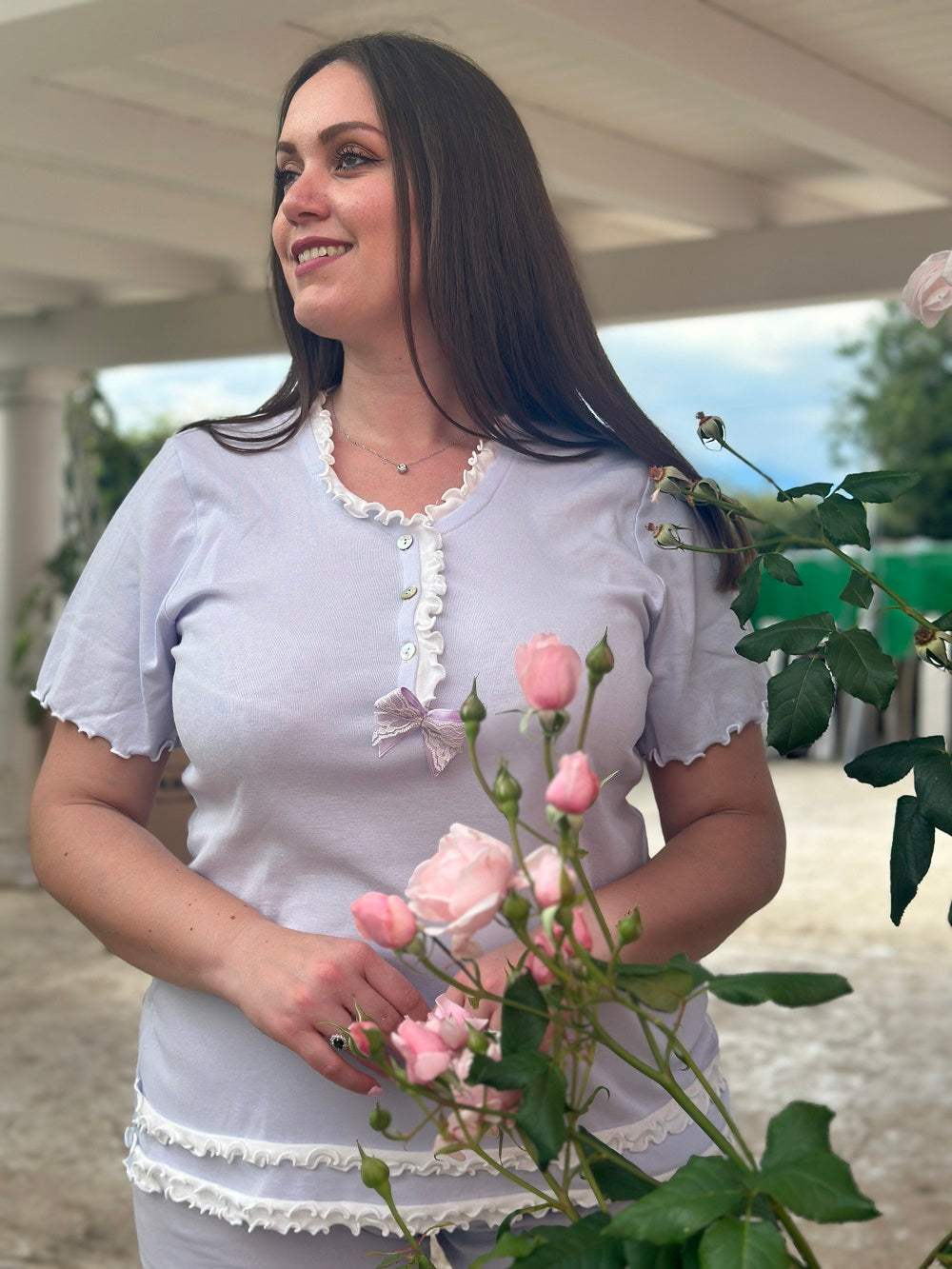 Pigiama Donna Manica Corta Frullino