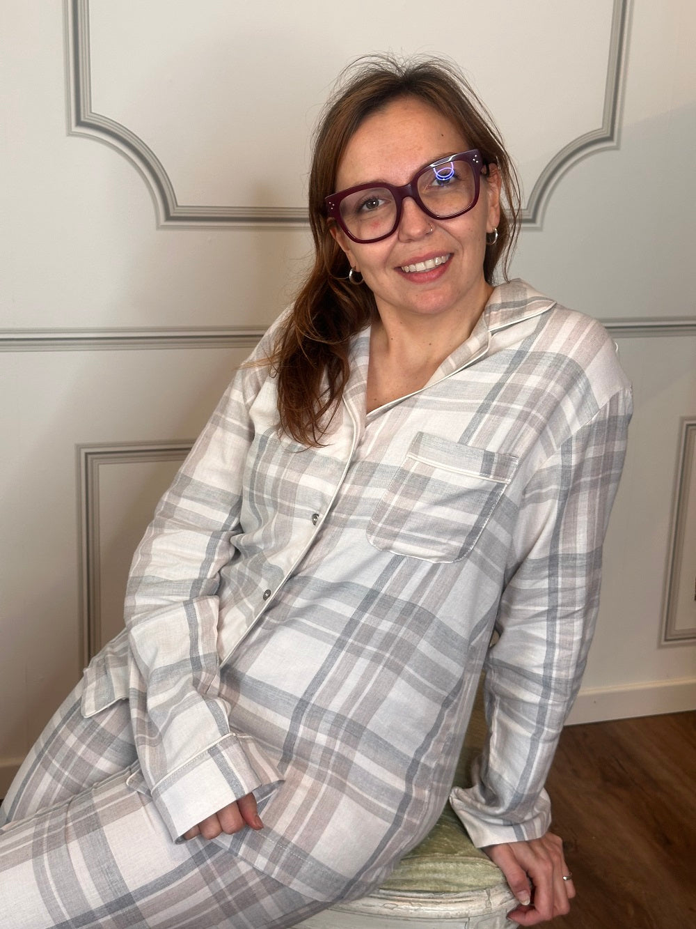 Pigiama Andora Manica Lunga Pantalone Lungo  Flanella