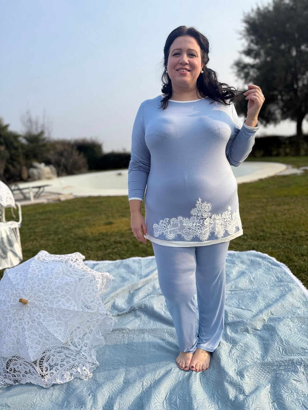 Pigiama Donna Manica Lunga Zaira