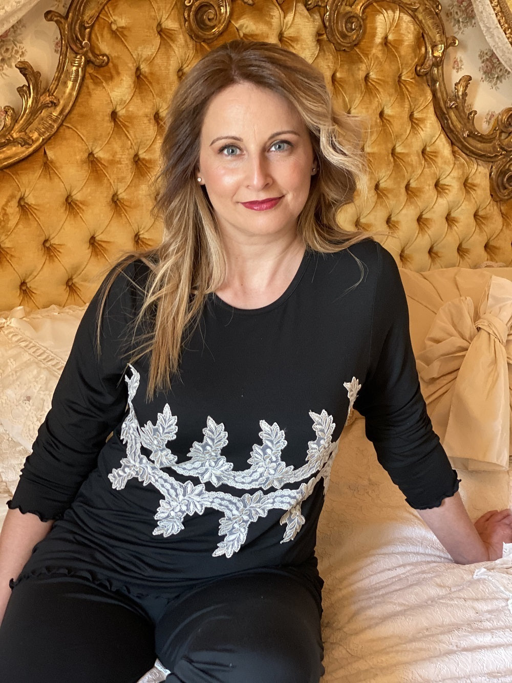 Pigiama Donna Manica Lunga  Zina