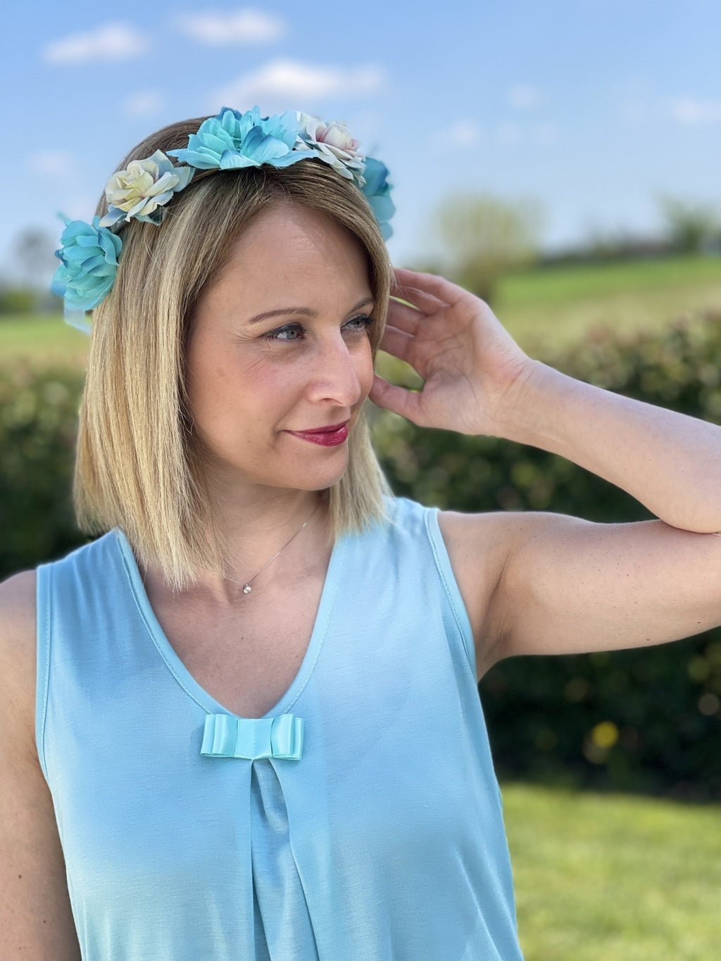 Camicia Fiocco Spalla Larga