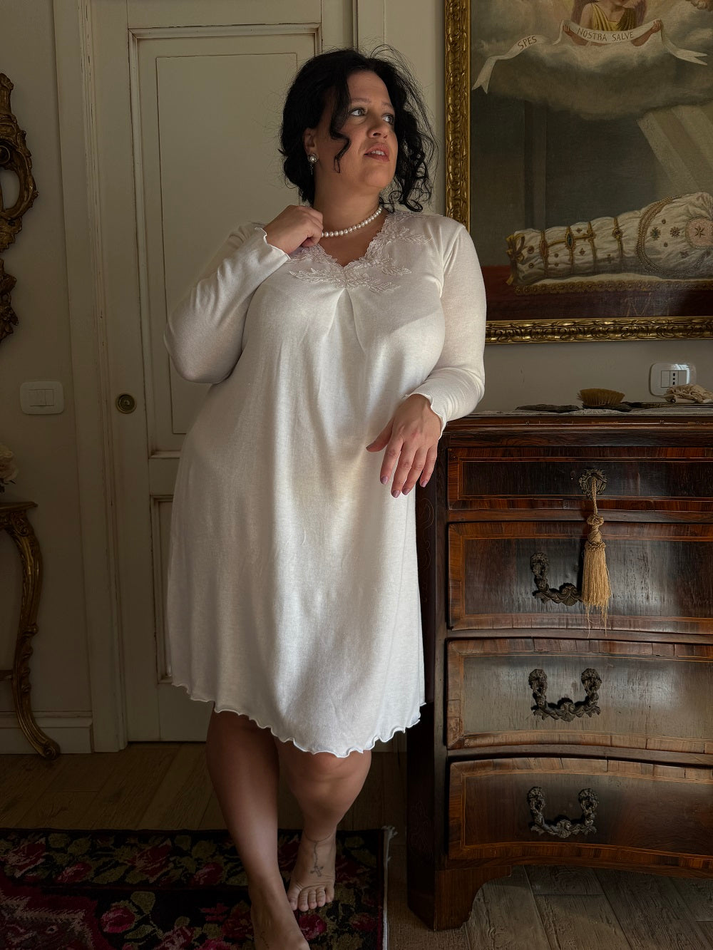 Camicia Donna Manica Lunga Iva Cachemire