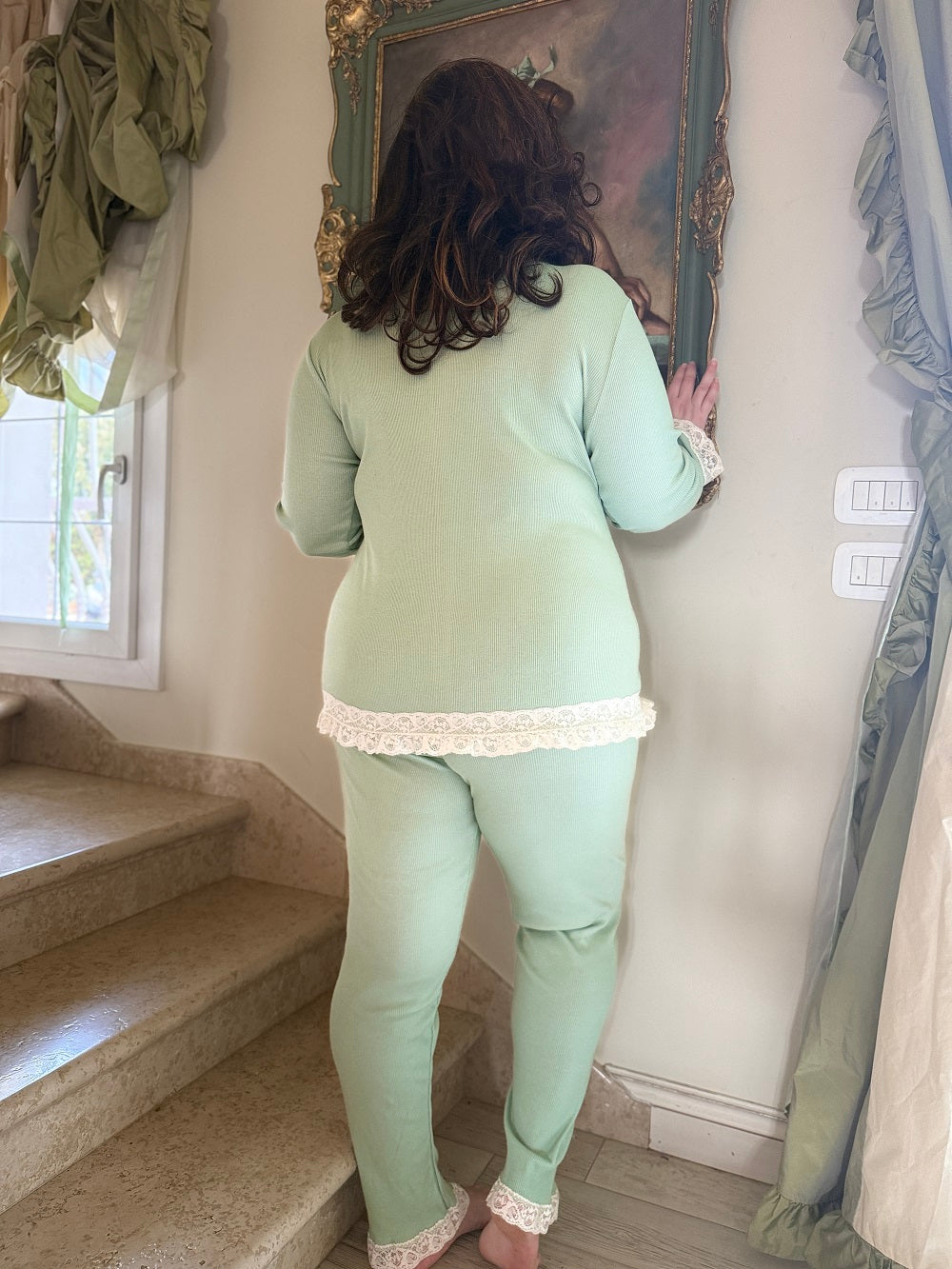 Pigiama Donna  Manica Lunga  Parigi