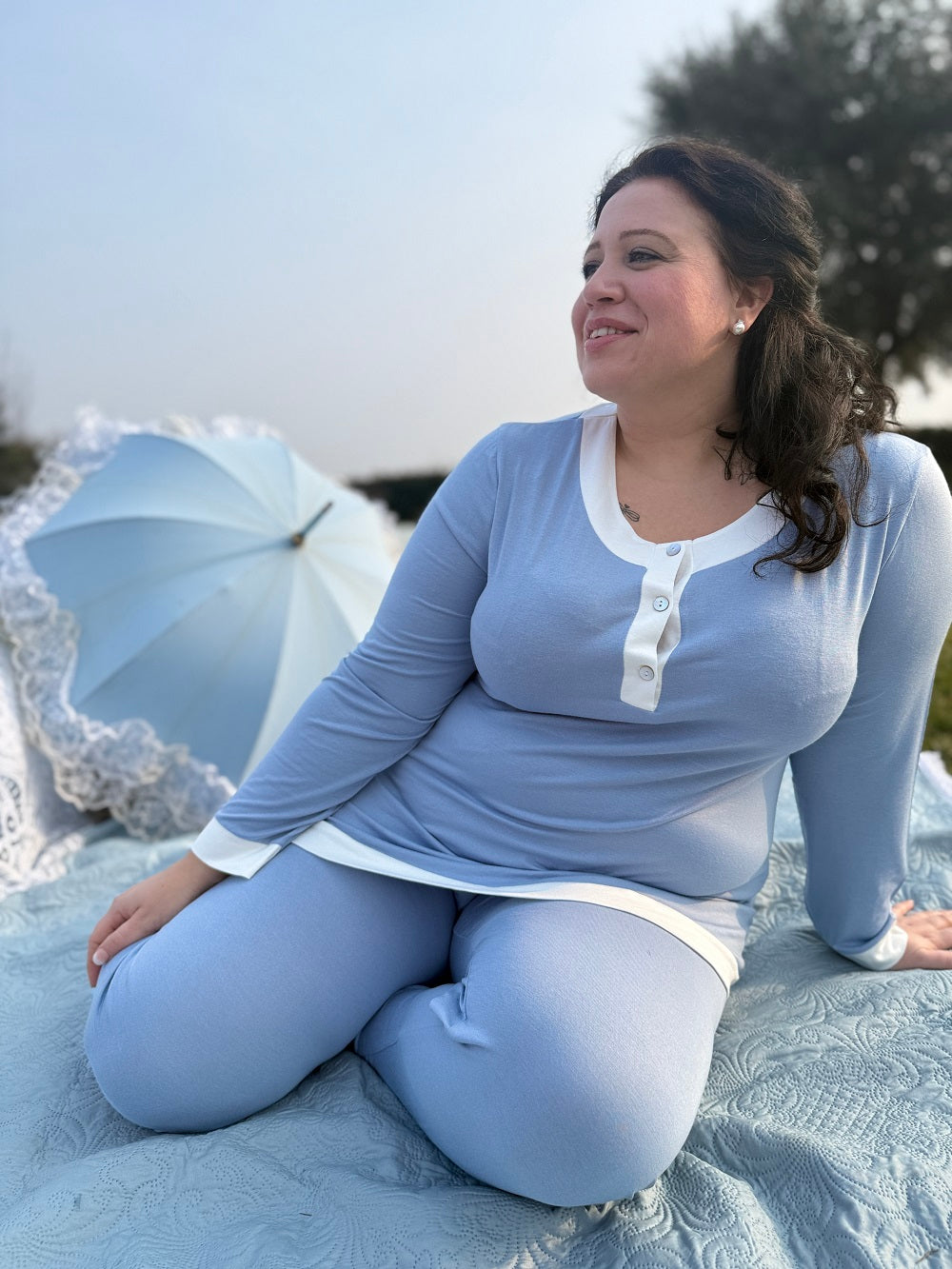 Pigiama Donna Manica Lunga Mira