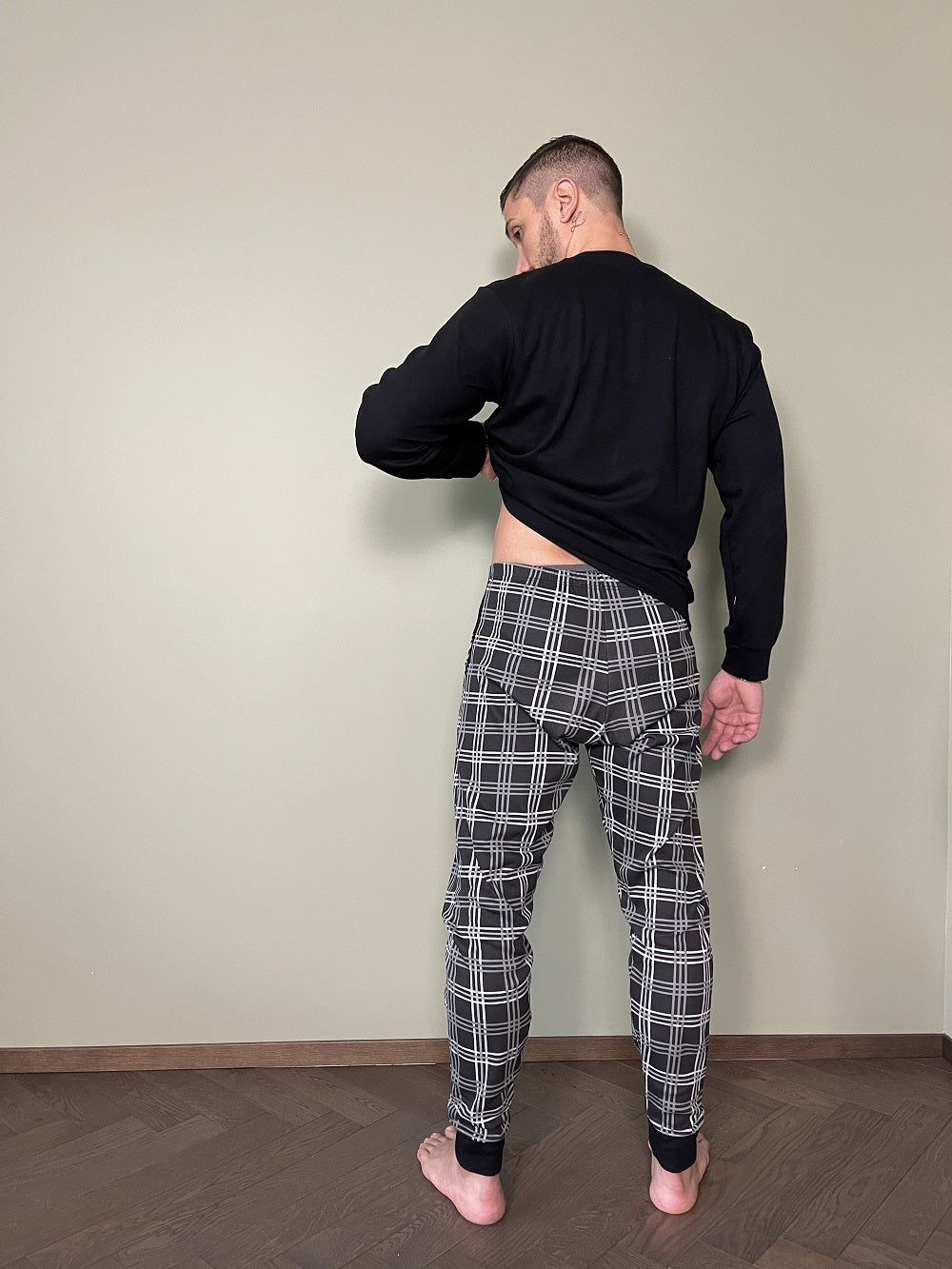 Pigiama Uomo Manica Lunga Scozzese GT2314