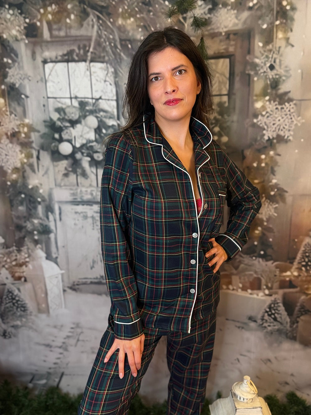 Pigiama Donna Manica Lunga Kilt