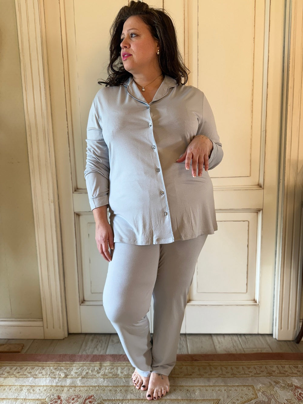 Pigiama Donna Manica Lunga  9074