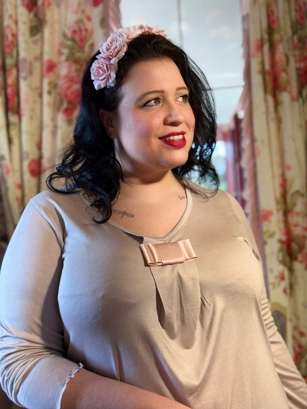 Camicia Donna Manica Lunga Modal Raso