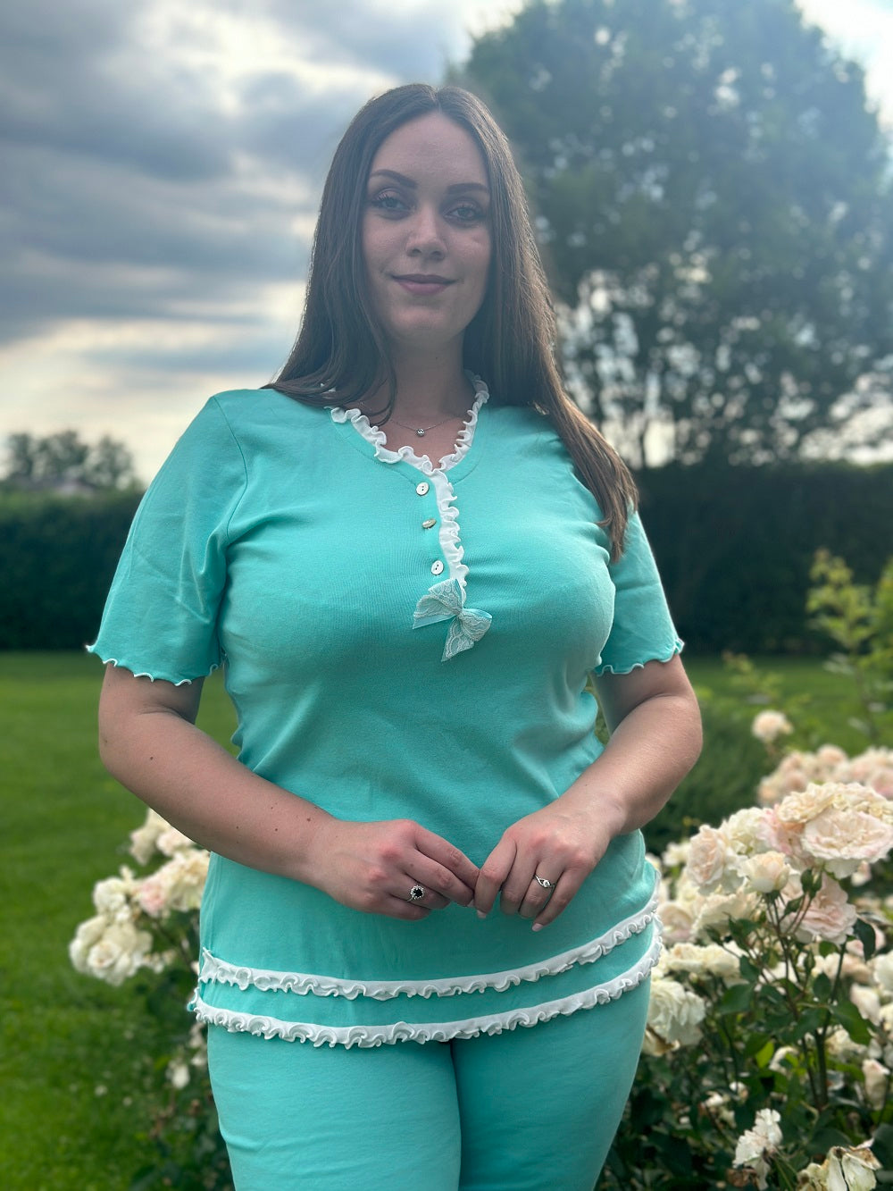 Pigiama Donna Manica Corta Frullino