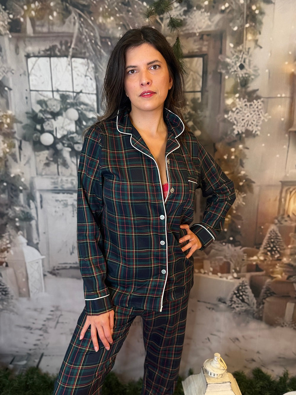 Pigiama Donna Manica Lunga Kilt