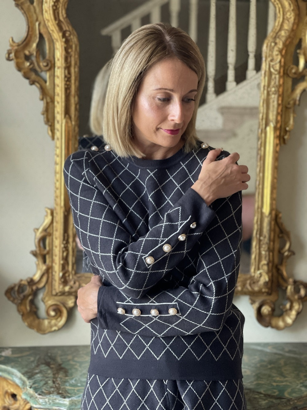 Tuta Home Rombi Lurex