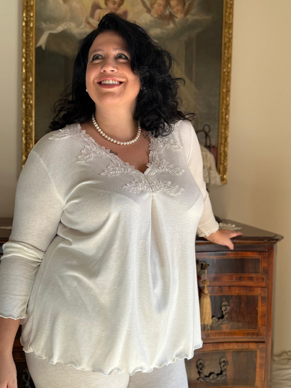 Pigiama Donna Manica Lunga Iva Cachemire