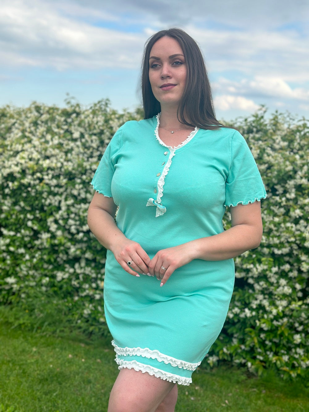 Camicia Donna Manica Corta Frullino