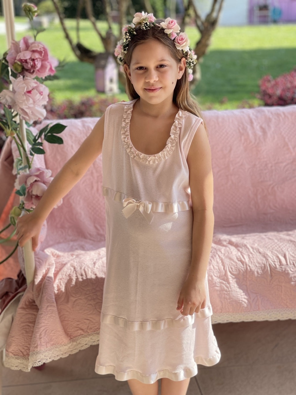 Camicia Balze Raso Bimba