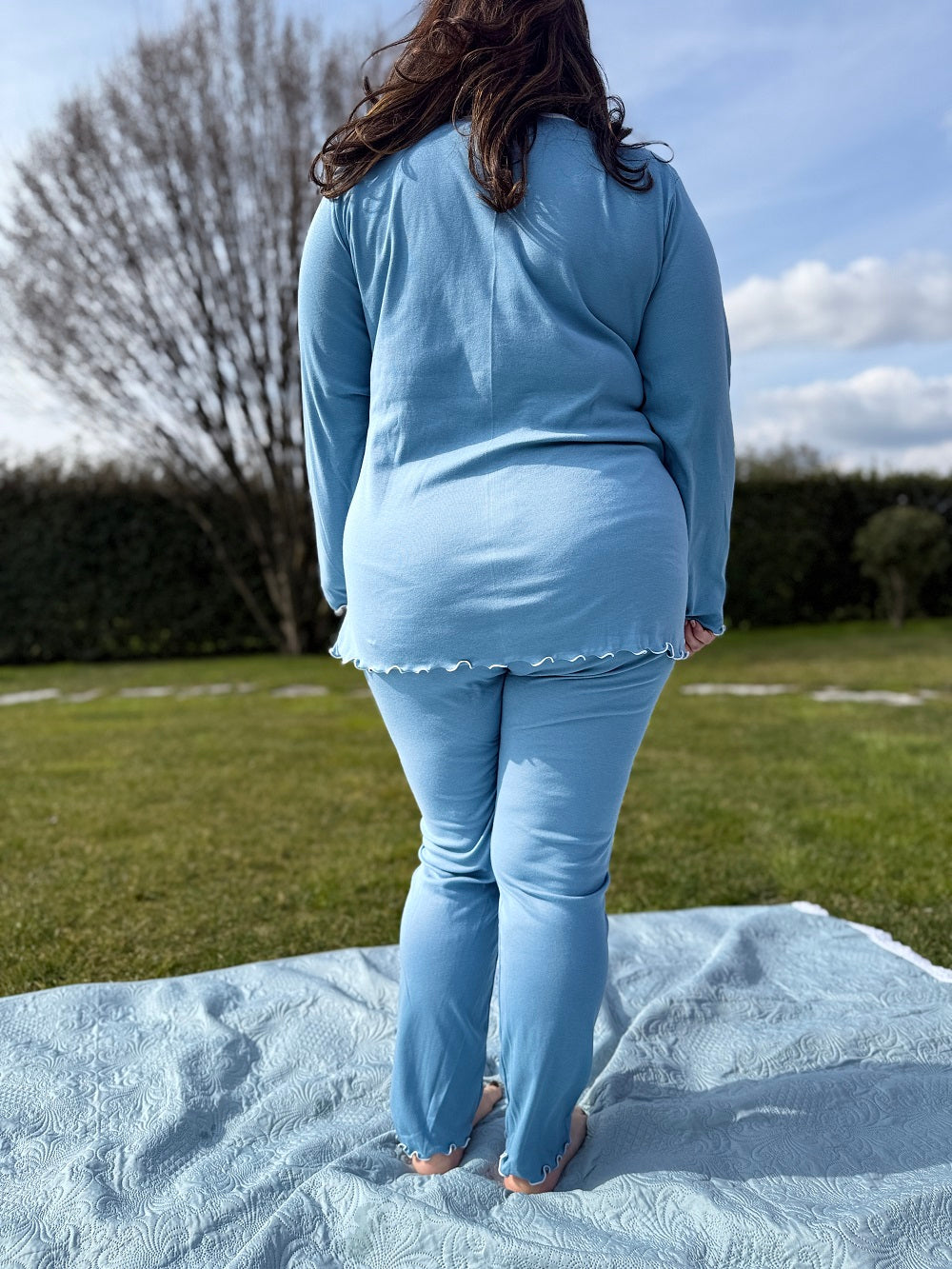 Pigiama Donna Aperto Manica Lunga Giorgia