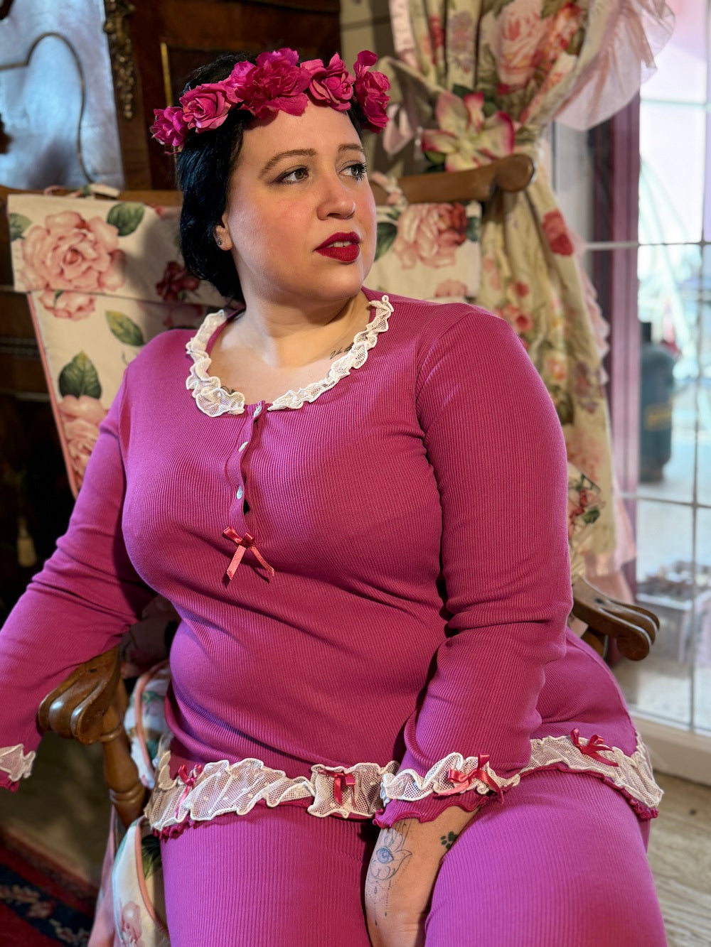 Pigiama Donna Manica Lunga Regina