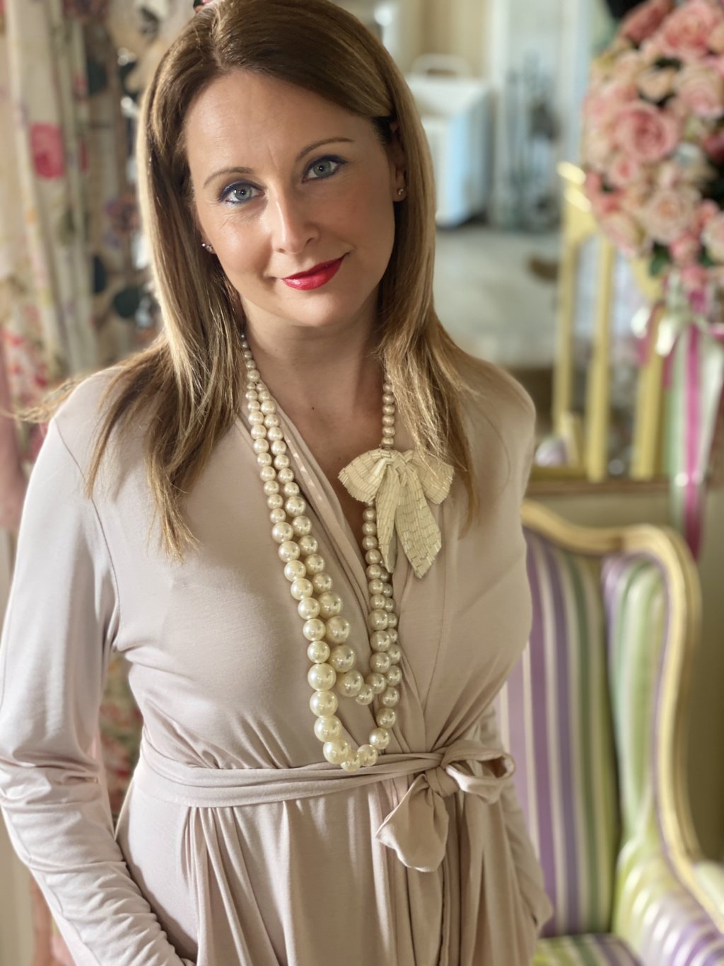 Vestaglia Bruna Manica Lunga Donna