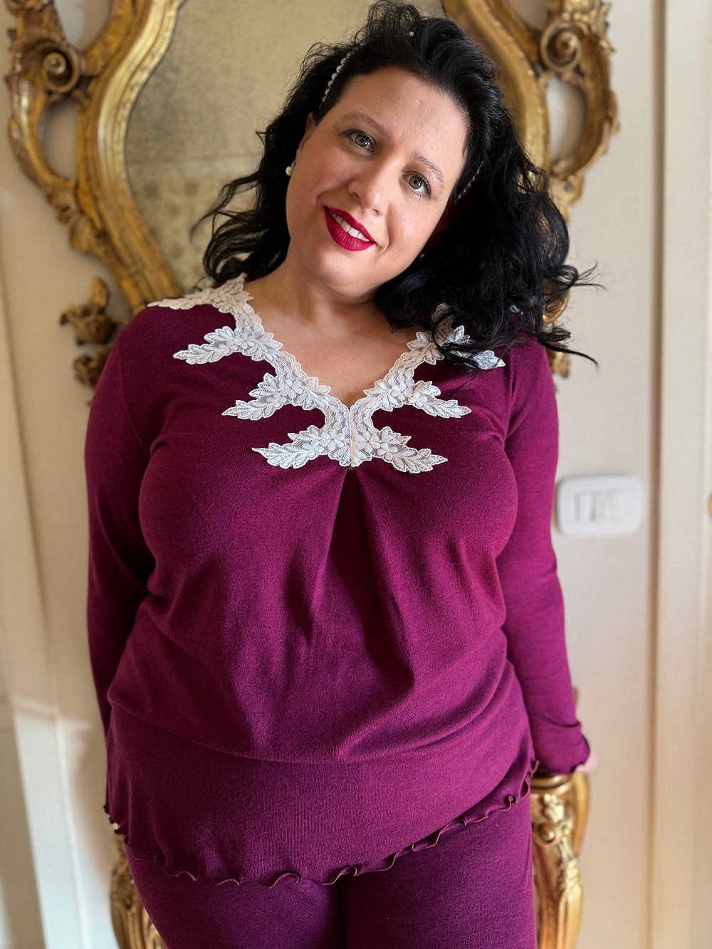 Pigiama Donna Manica Lunga Iva Cachemire