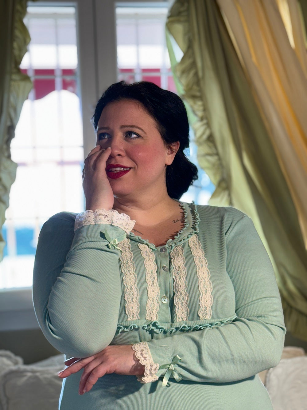 Pigiama Donna Manica Lunga Valencienne