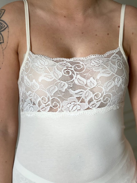 Canotta Donna Spalla Stretta Pizzone