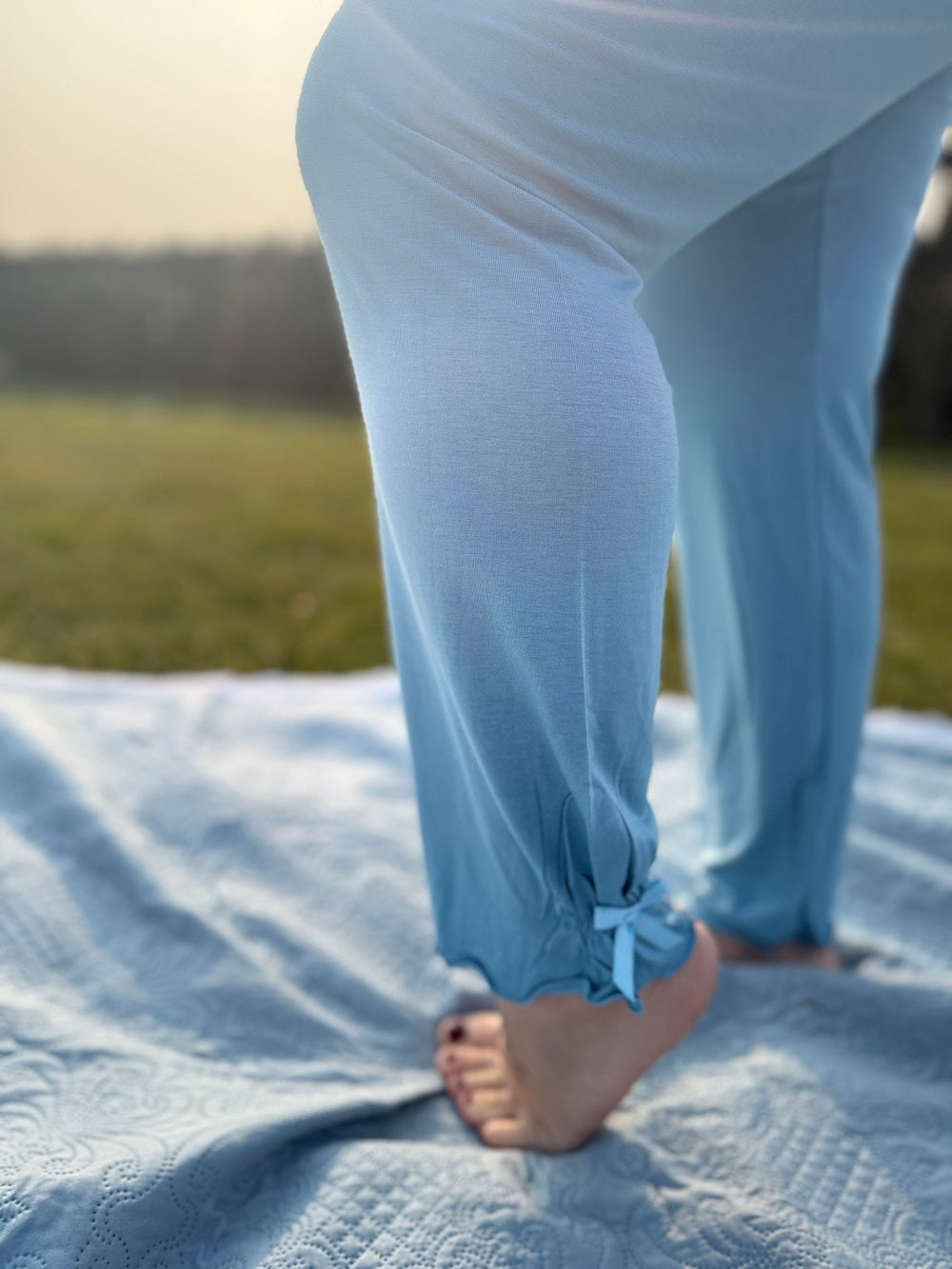 Pigiama Donna Manica Lunga Elisabetta Scollo a V