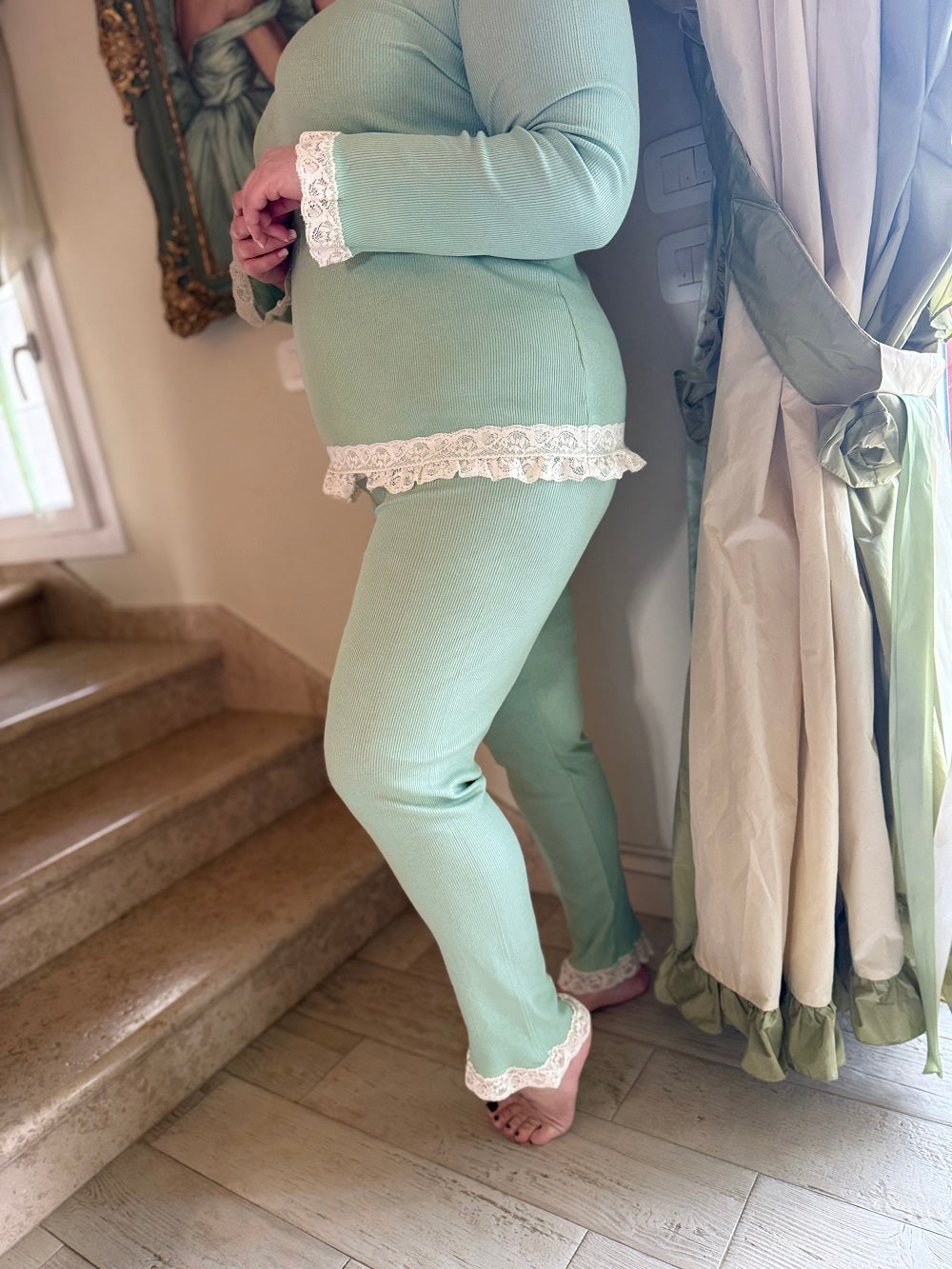 Pigiama Donna  Manica Lunga  Parigi