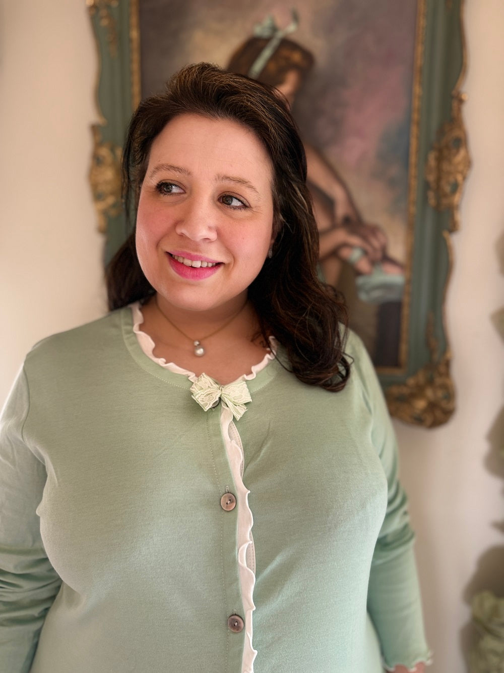 Pigiama Donna Aperto Manica Lunga Giorgia