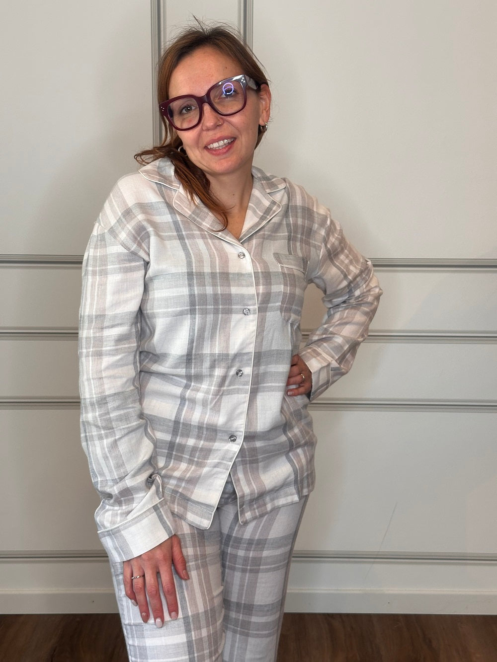 Pigiama Andora Manica Lunga Pantalone Lungo  Flanella