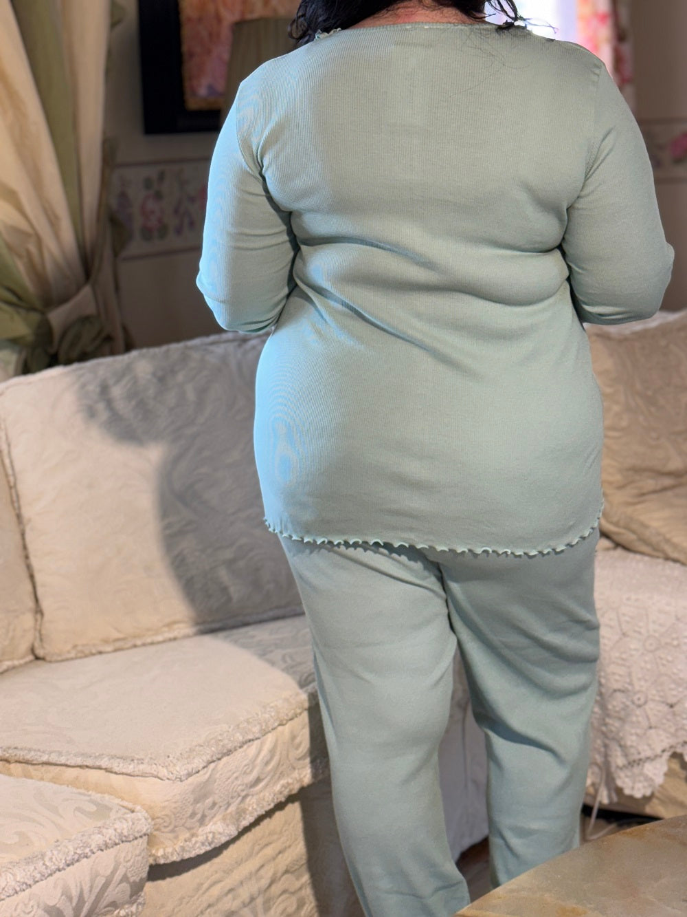 Pigiama Donna Manica Lunga Valencienne