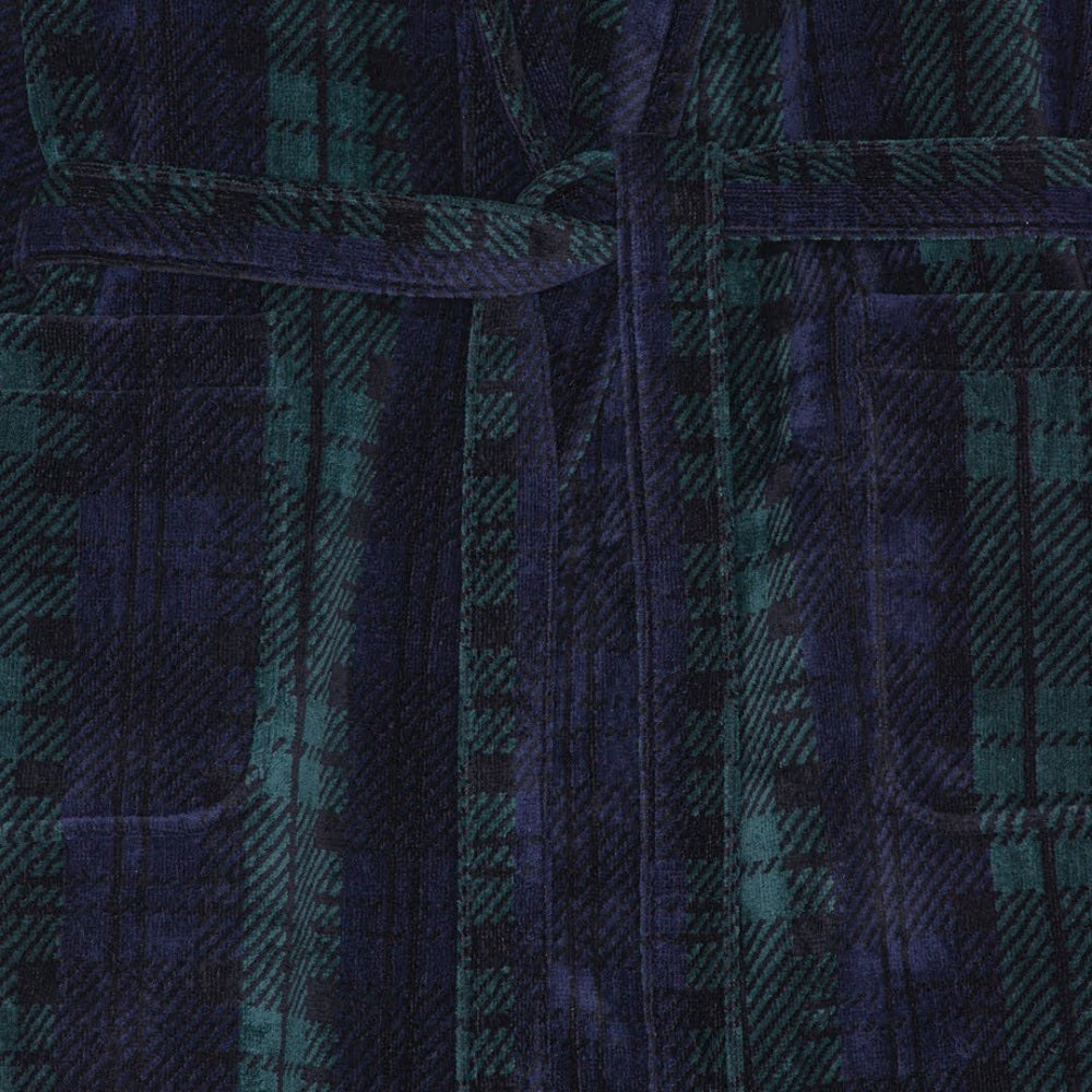 Accappatoio cotone velour a righe - | Ecom Accappatoio cotone velour a righe - | Ecom