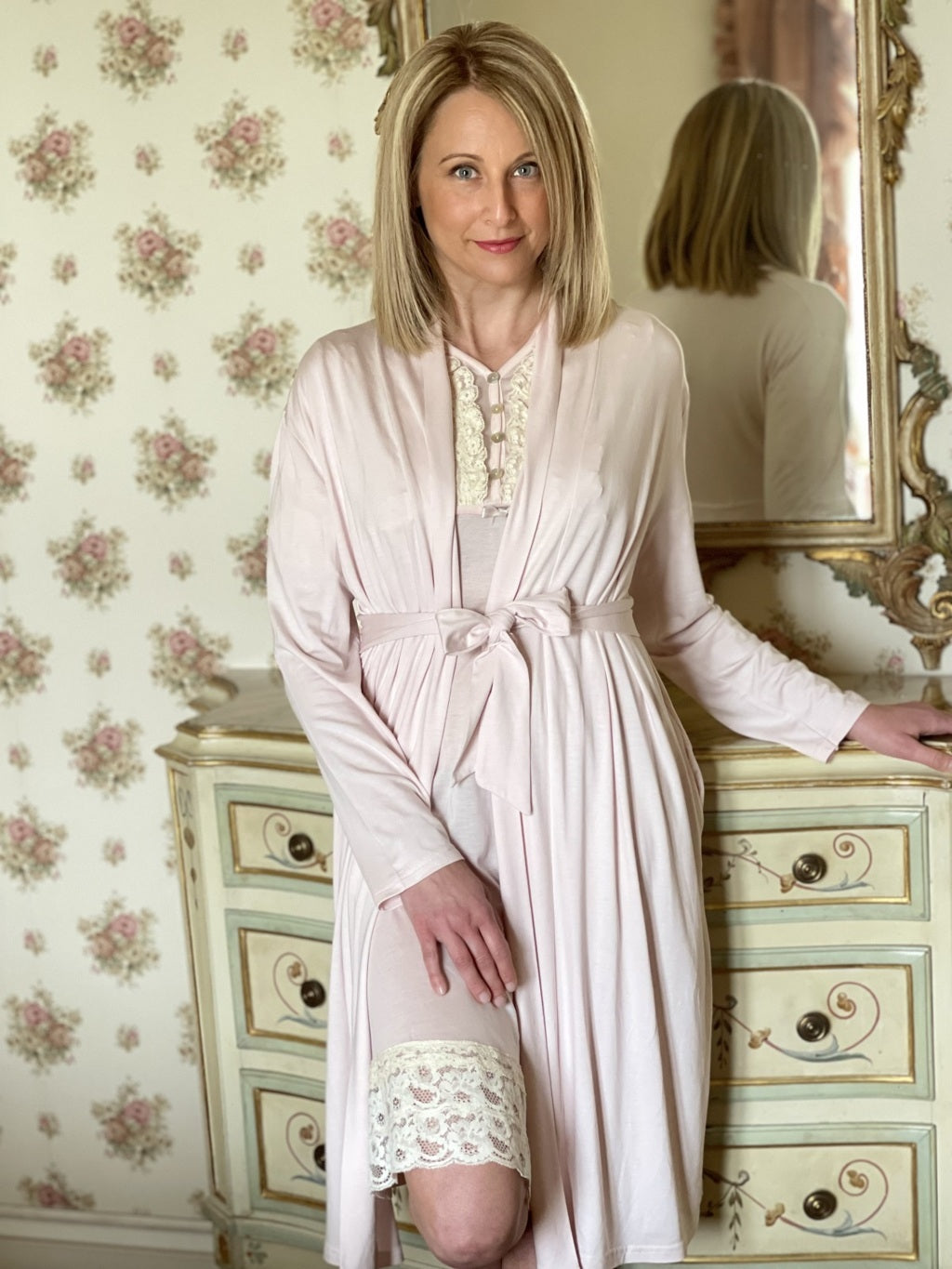 Vestaglia Bruna Manica Lunga Donna