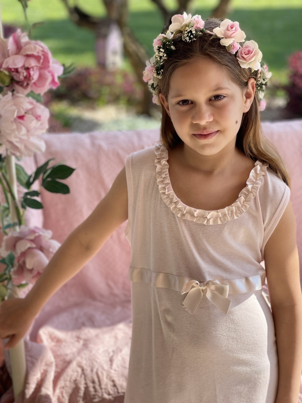 Camicia Balze Raso Bimba