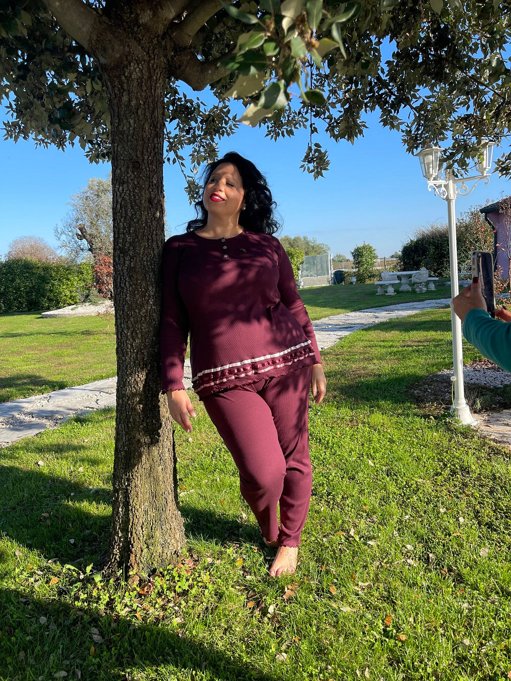 Pigiama Donna Manica Lunga Alice