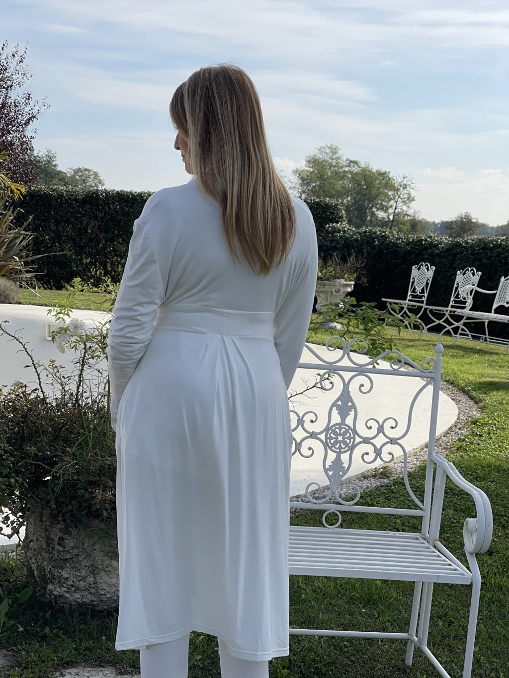 Vestaglia Bruna Manica Lunga Donna