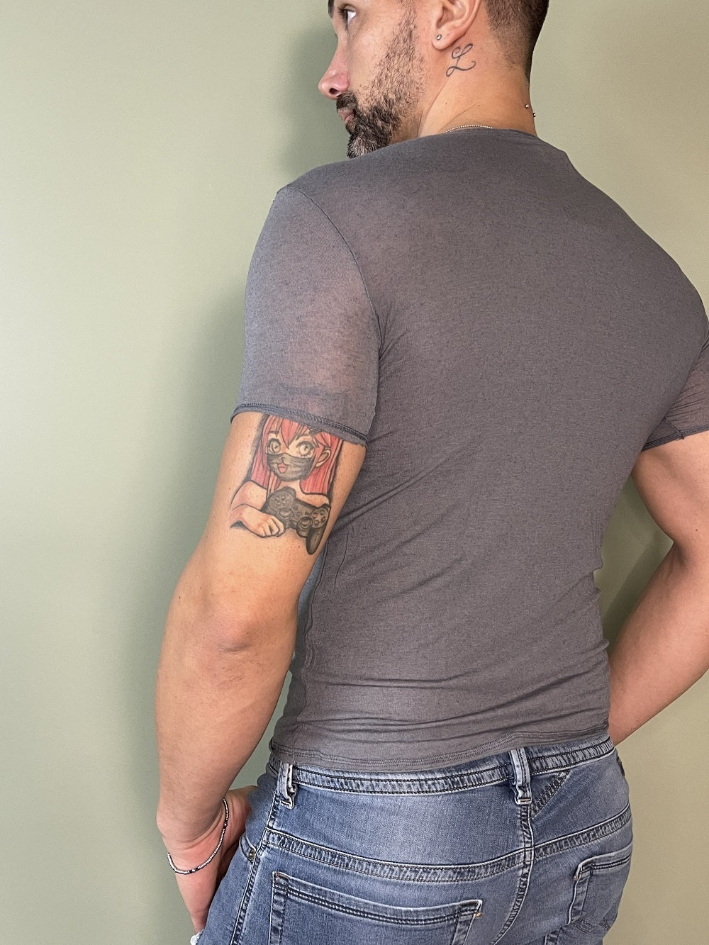 Maglia Uomo Manica Corta Cachemire 2410