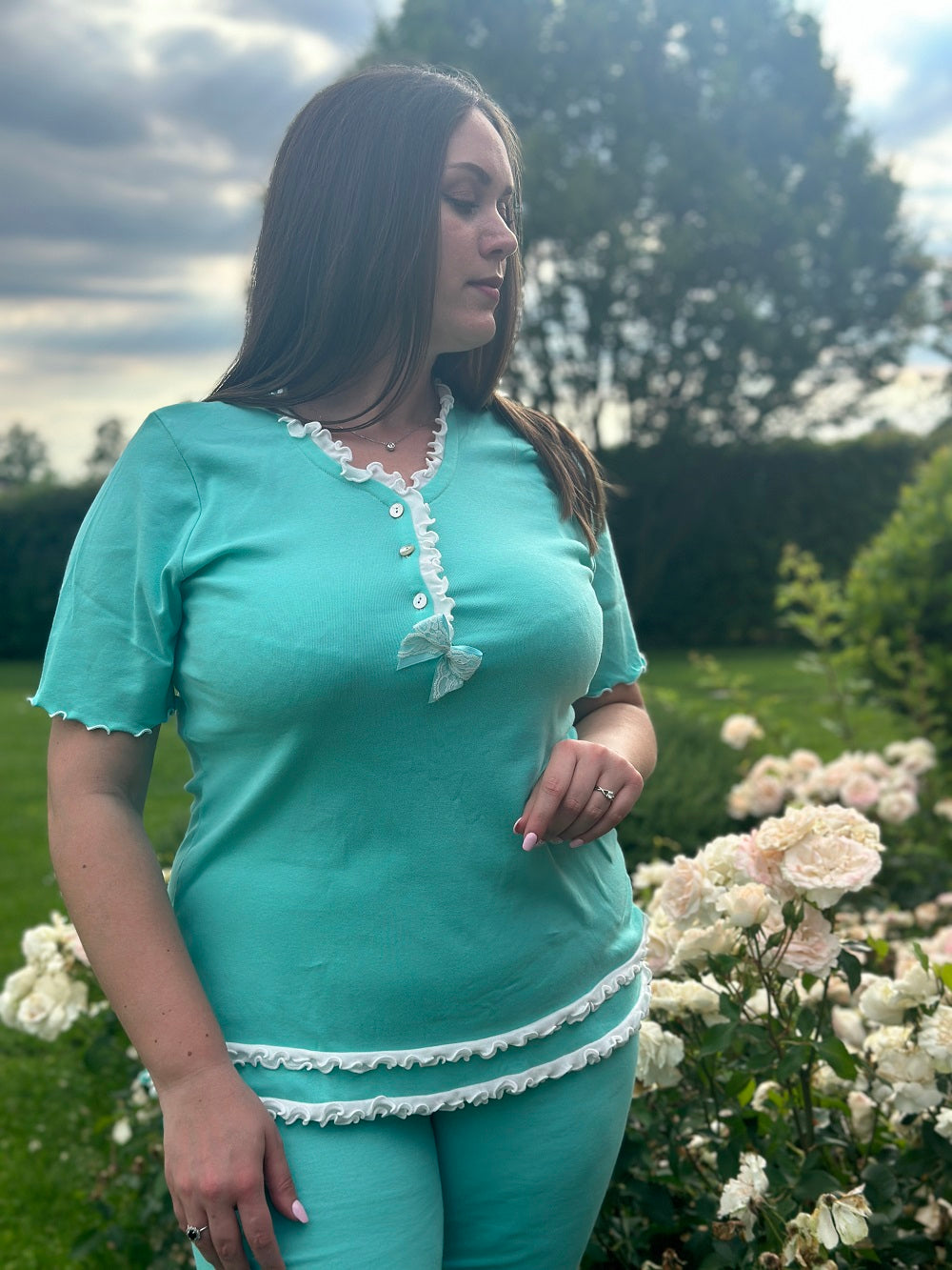 Pigiama Donna Manica Corta Frullino