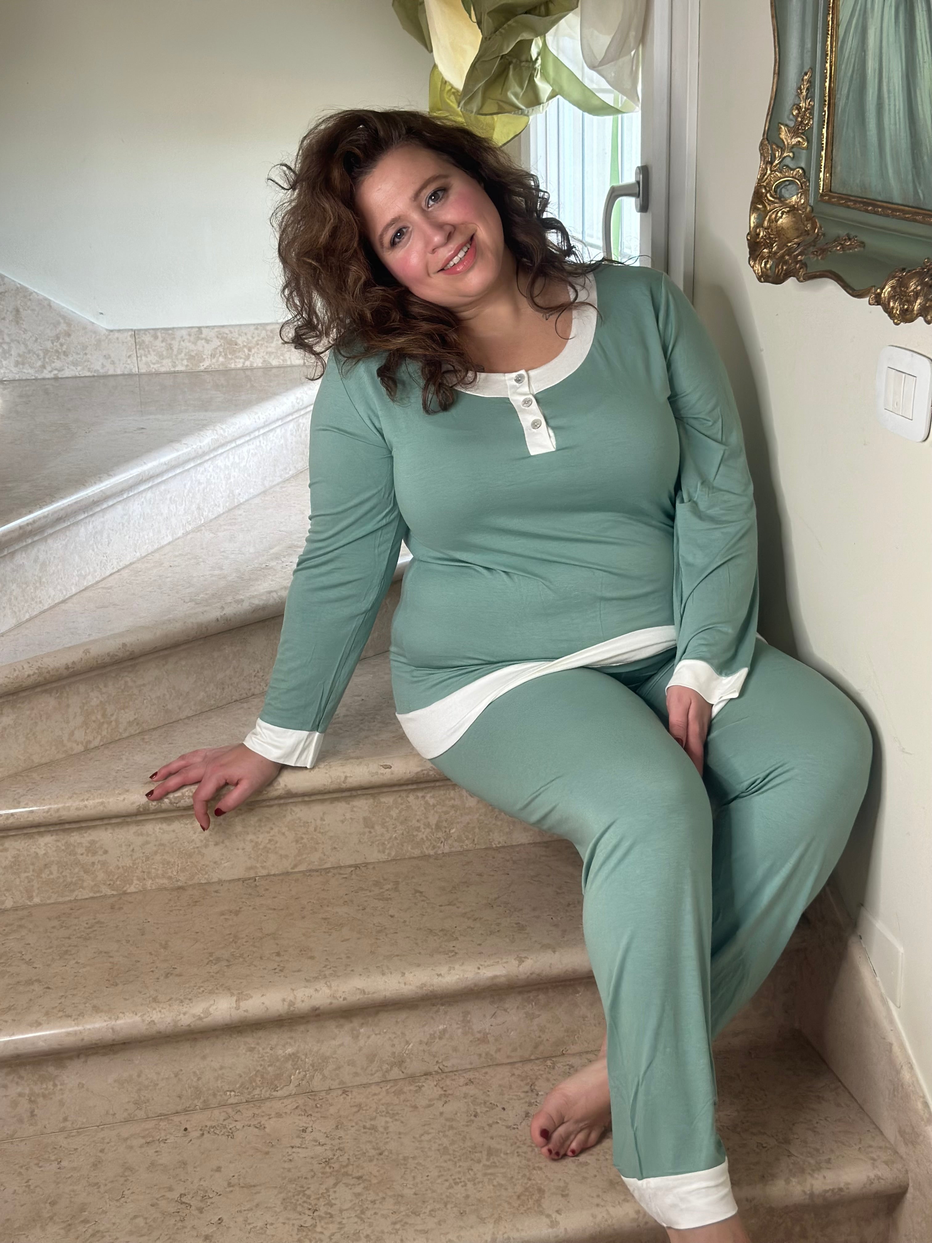 Pigiama Donna Manica Lunga Mira