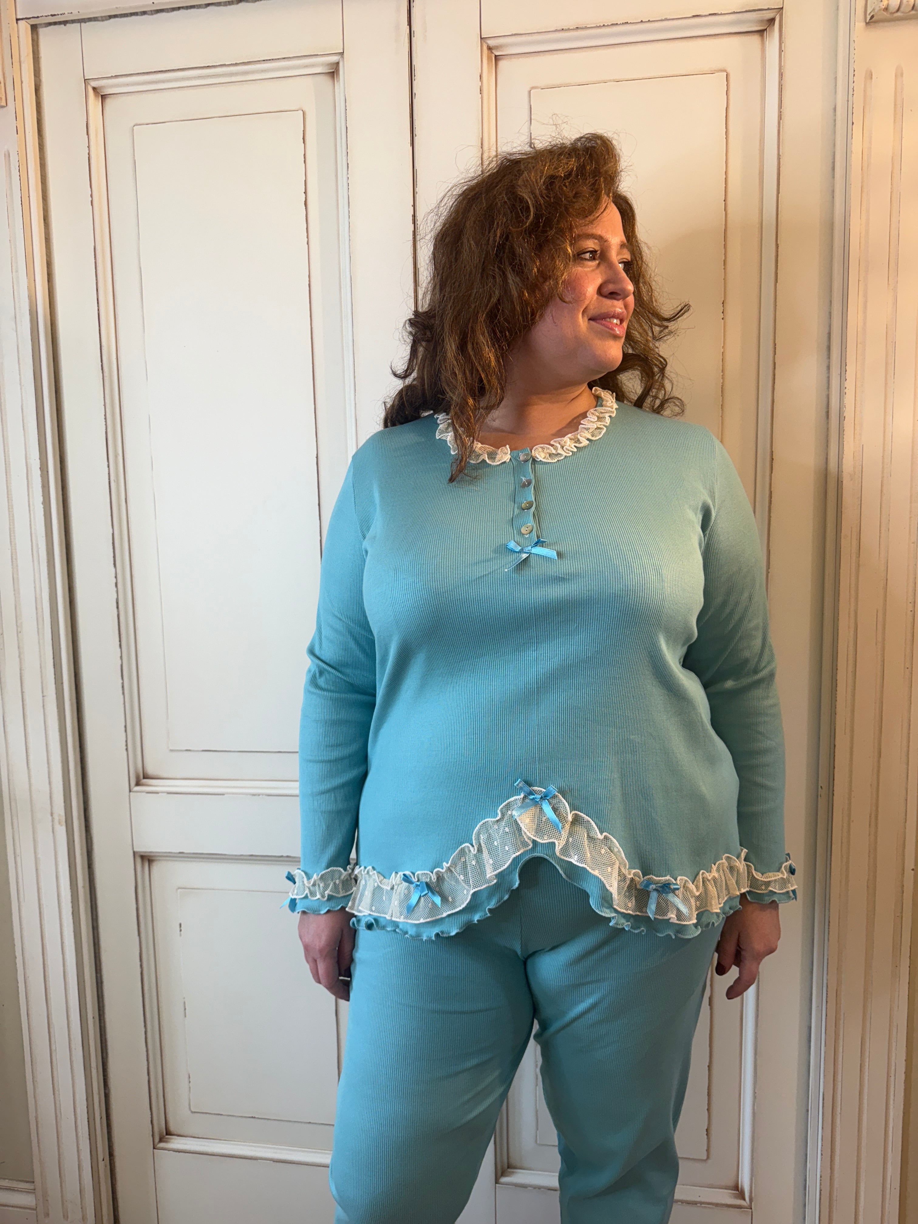 Pigiama Donna Manica Lunga Regina